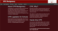 Desktop Screenshot of cprmontgomery.com