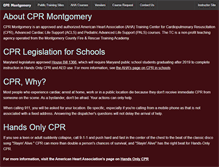 Tablet Screenshot of cprmontgomery.com